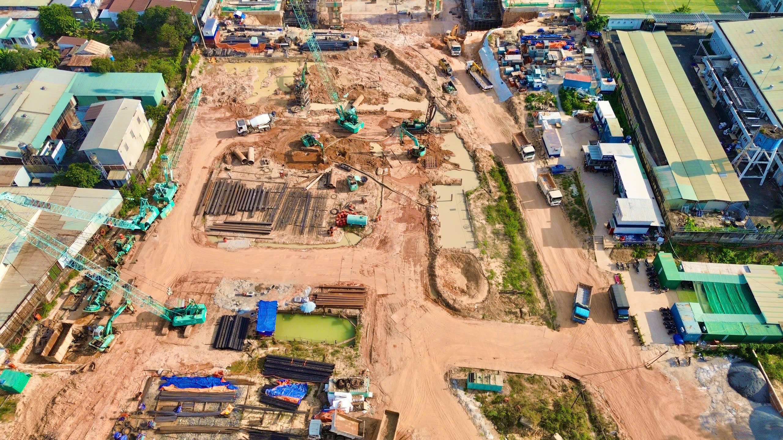 Thi công cọc tháp A2 - A3