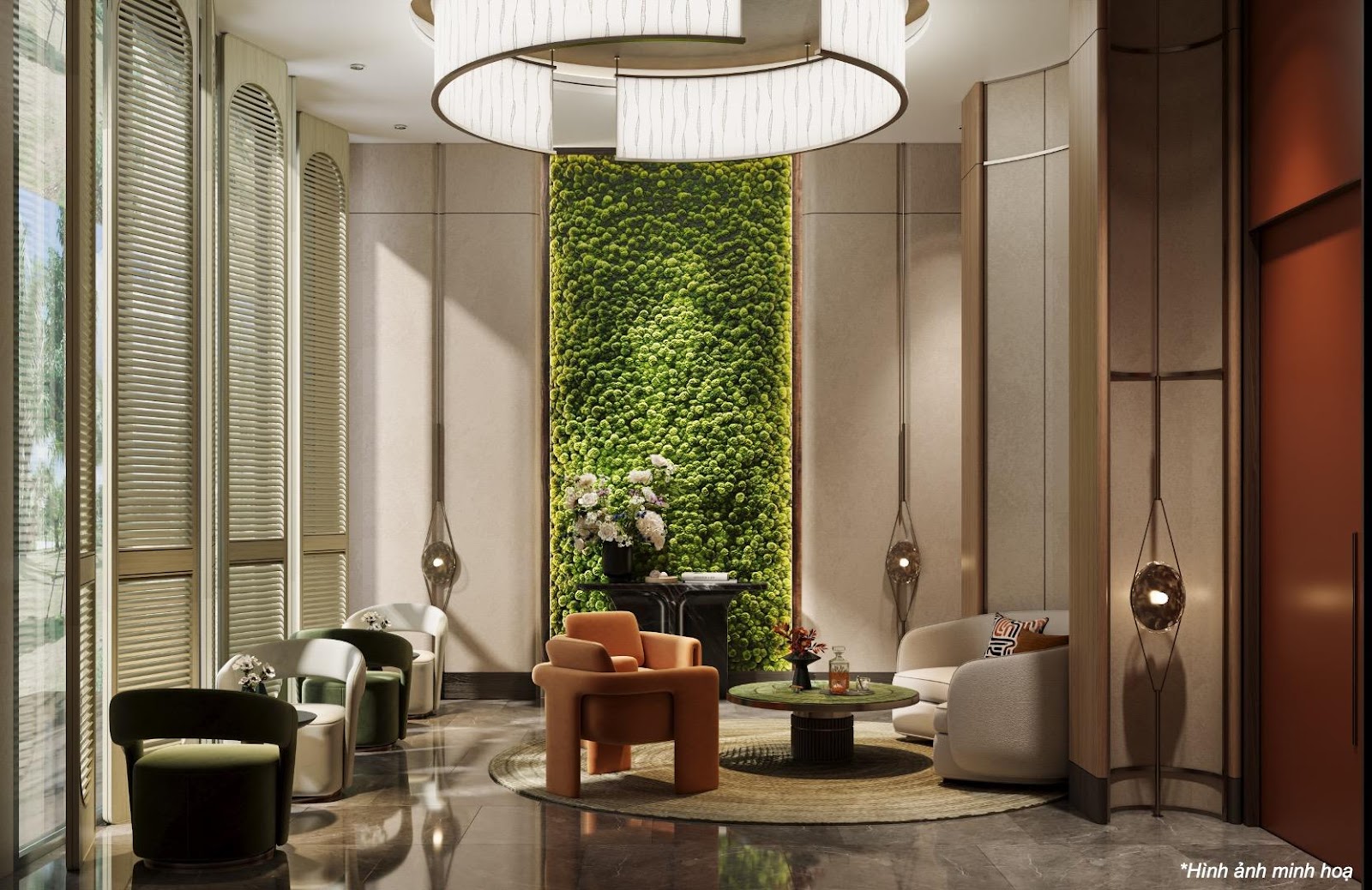 Sảnh đón sang trọng tại La Pura